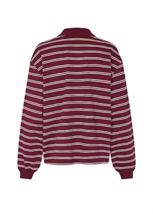 Pique longsleeve polo Zinfandel ROTATE